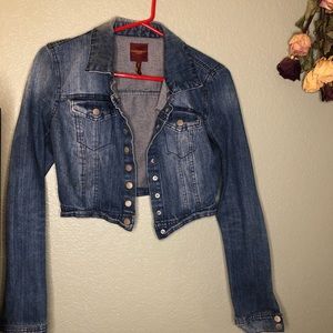 Cropped jean jacket